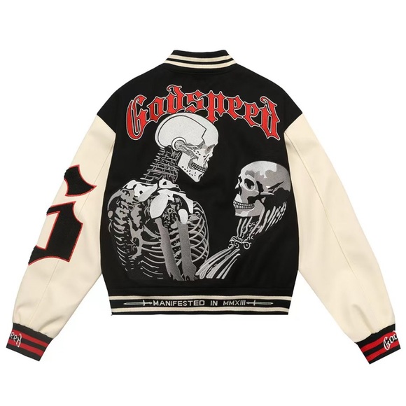 Black and Cream Men's Jacket